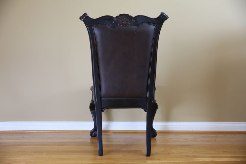 Reproduction Duncan Phyfe Style Dining Table & Chairs