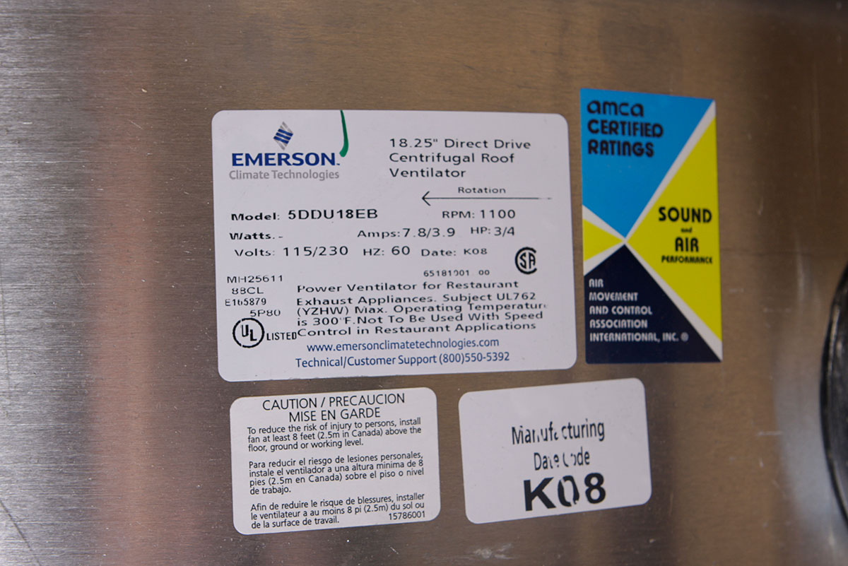 Emerson Roof Vent Fan