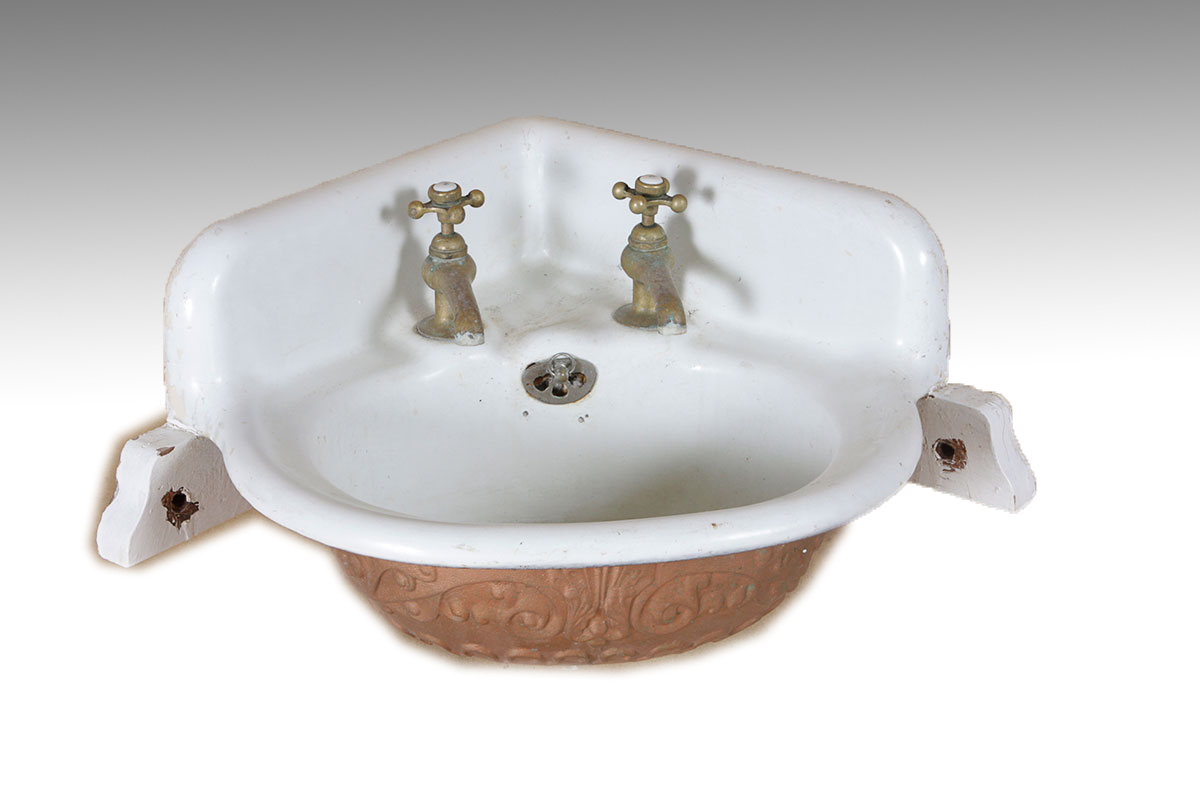 Cast Iron Antique Corner Sink