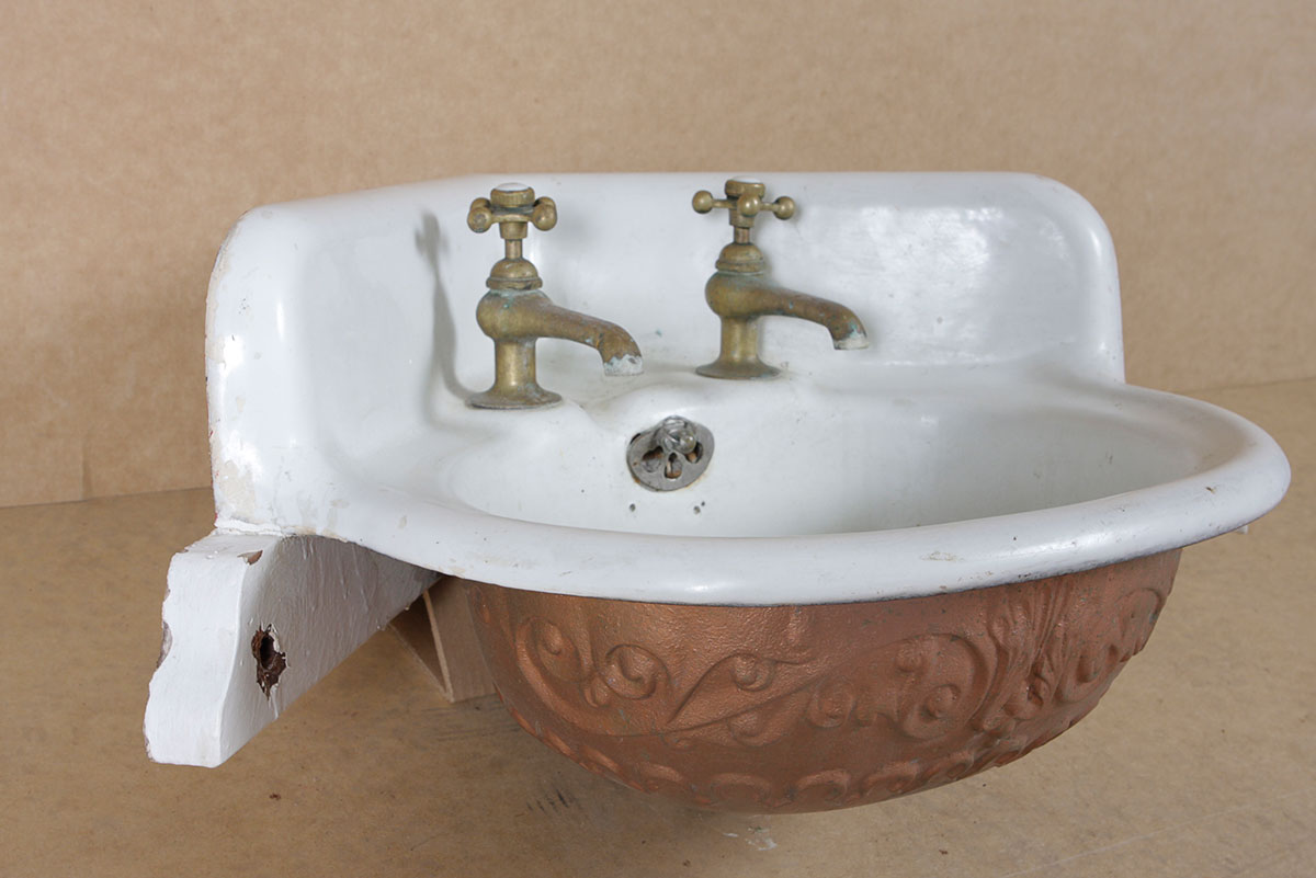 Cast Iron Antique Corner Sink