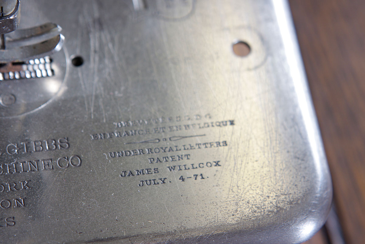 Willcox and Gibbs Treadle Sewing Machine