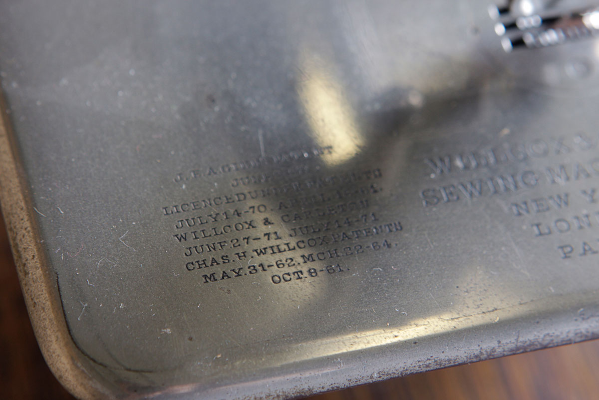 Willcox and Gibbs Treadle Sewing Machine