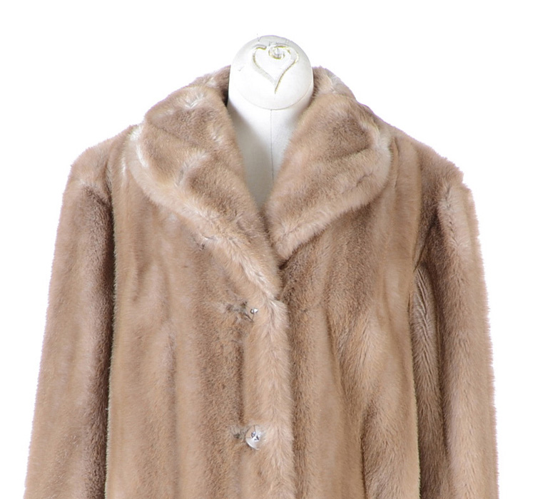Vintage Faux Mink Fur Coat