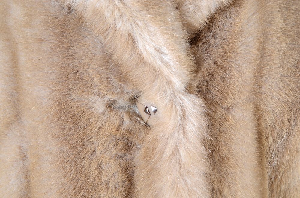 Vintage Faux Mink Fur Coat
