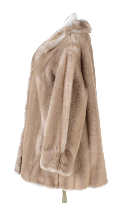 Vintage Faux Mink Fur Coat