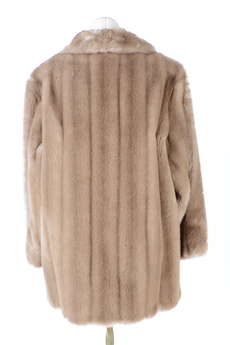Vintage Faux Mink Fur Coat