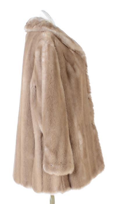 Vintage Faux Mink Fur Coat