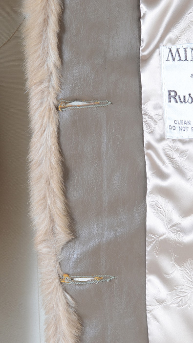 Vintage Faux Mink Fur Coat