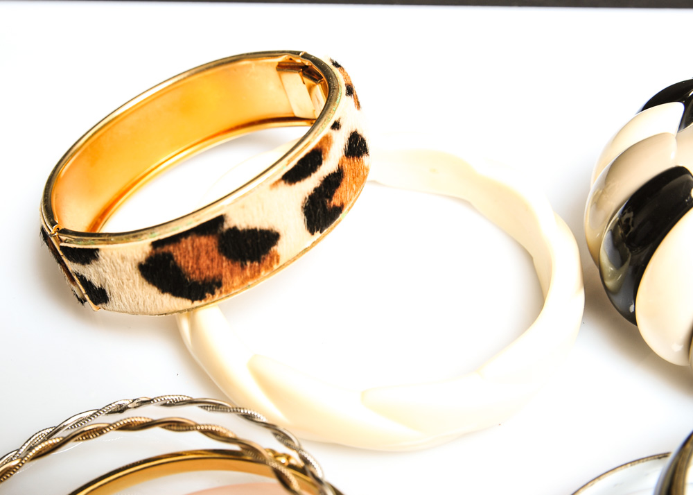 Assortment of Costume Jewelry Bracelets