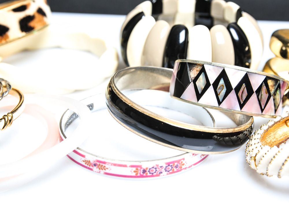 Assortment of Costume Jewelry Bracelets