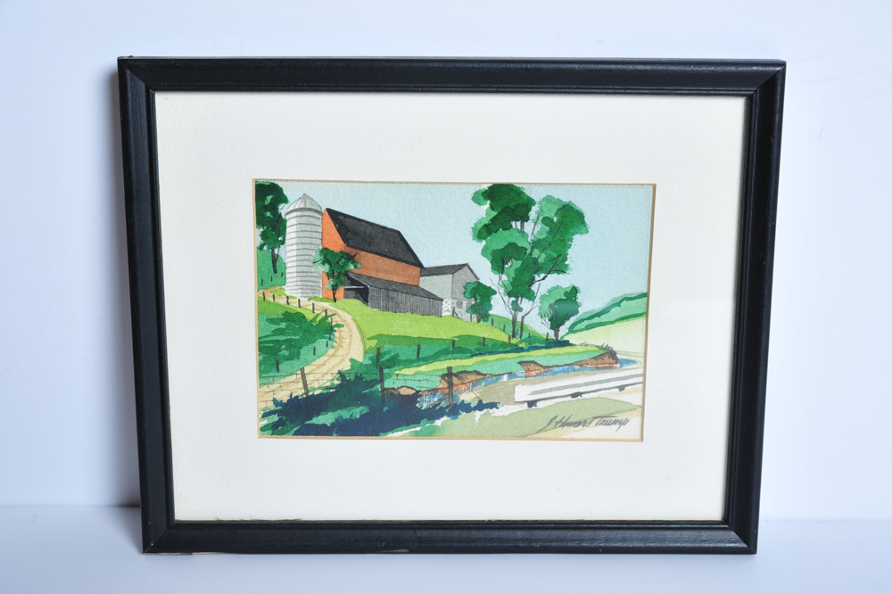 J. Howard Trump Watercolor