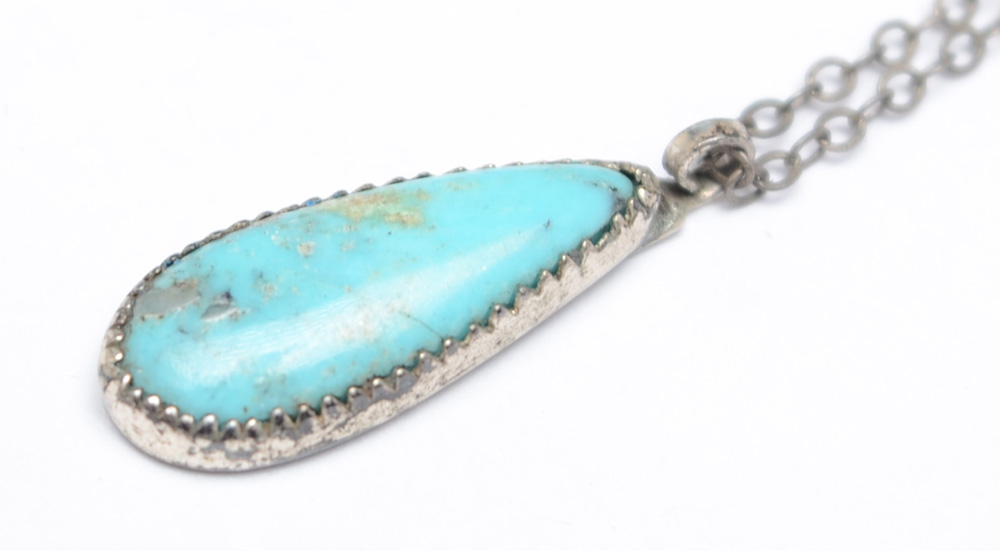 Zuni Sterling Inlay Cuff and Turquoise Jewelry