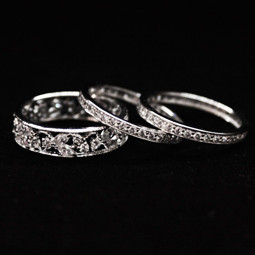 Platinum Clad Sterling Silver Rings by Epiphany