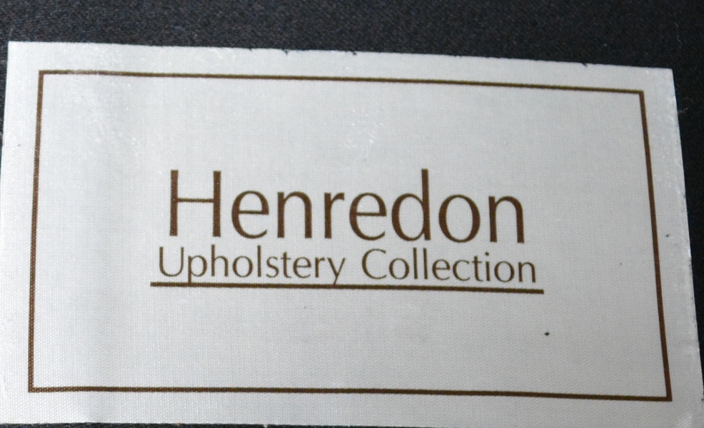 Henredon Black Leather Sofa