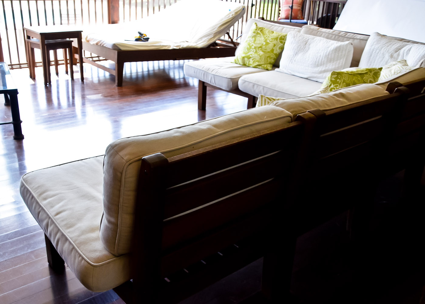 Pottery Barn Indoor/Outdoor Teak Sectional Sofa