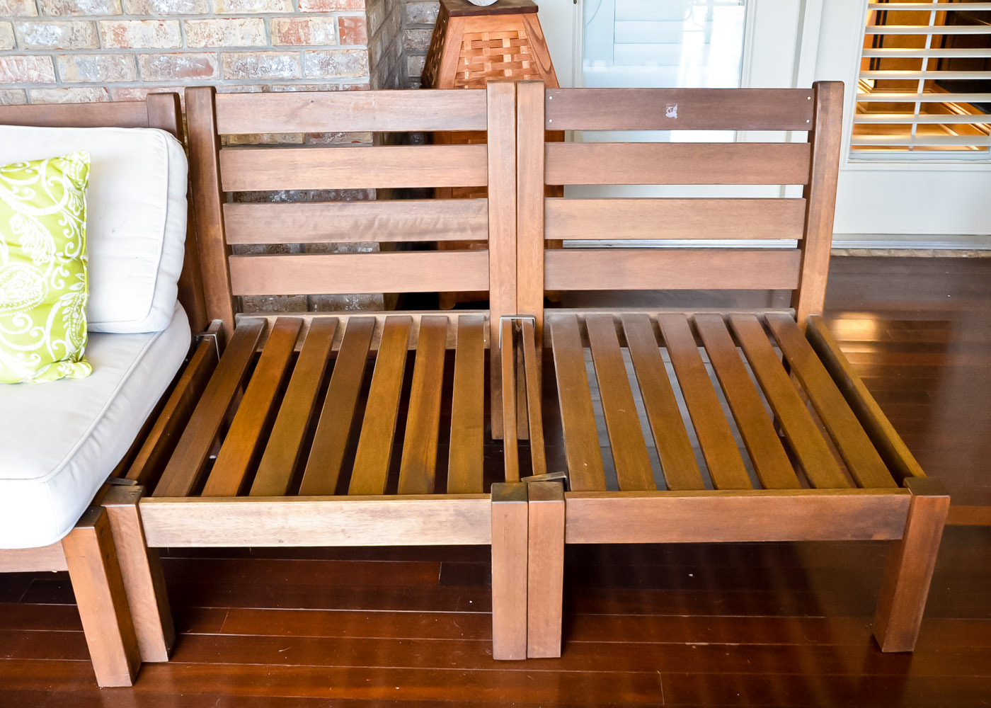 Pottery Barn Indoor/Outdoor Teak Sectional Sofa