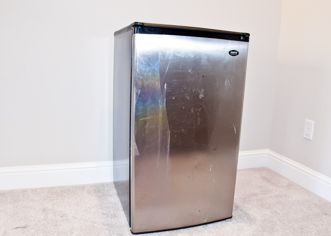 Sanyo Stainless Steel Mini Fridge
