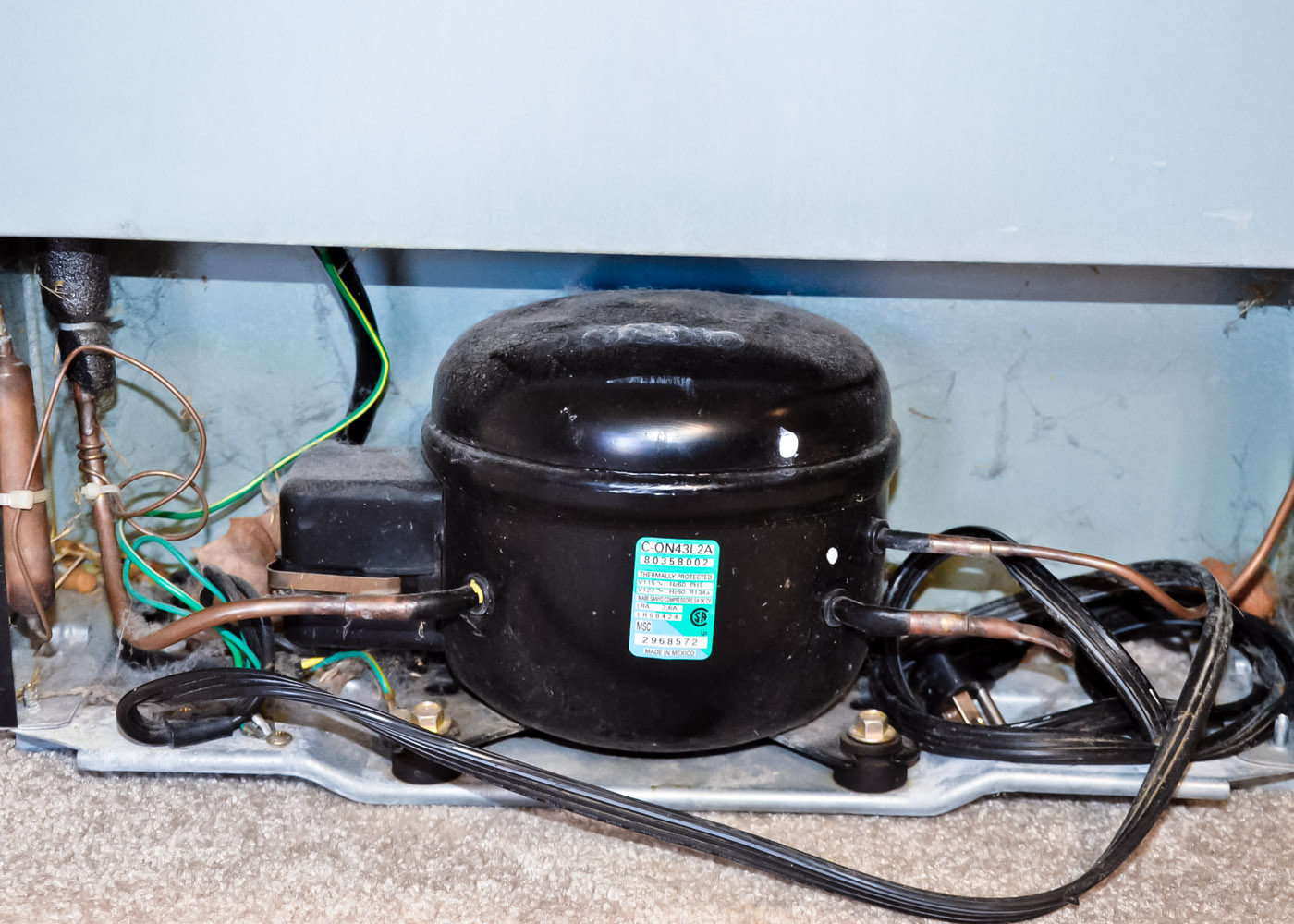 Sanyo Stainless Steel Mini Fridge