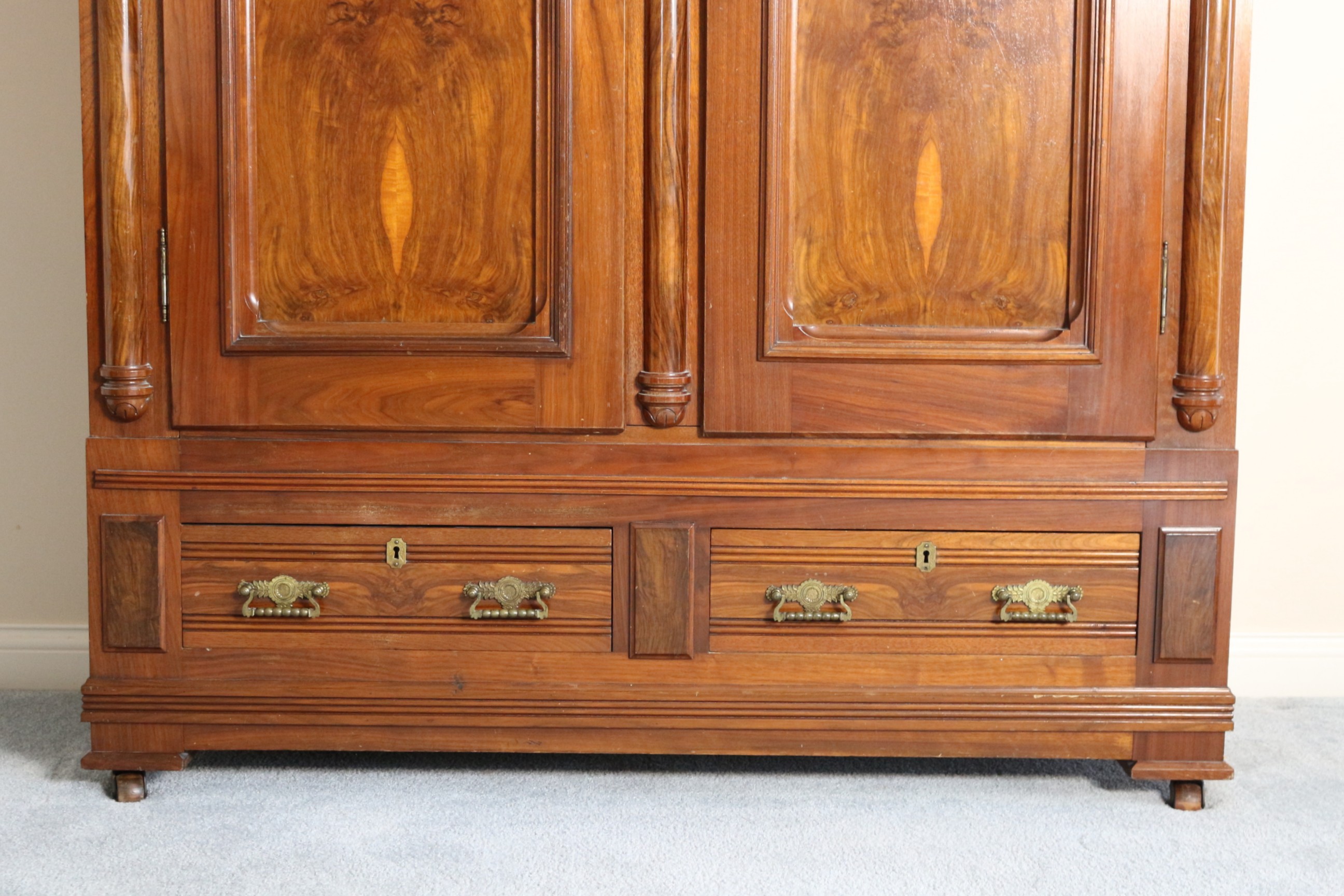 Antique Victorian Eastlake Armoire or Wardrobe