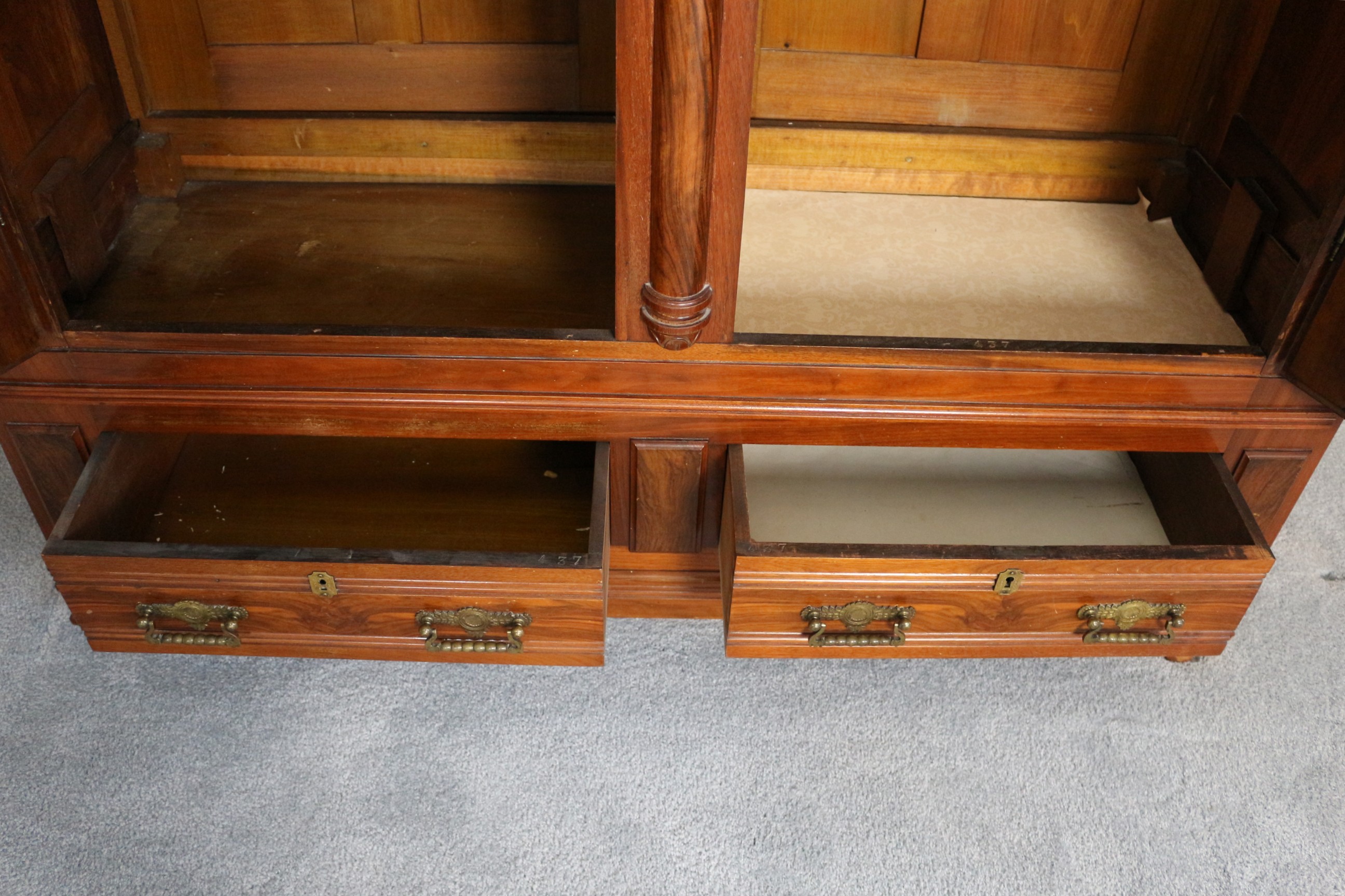 Antique Victorian Eastlake Armoire or Wardrobe