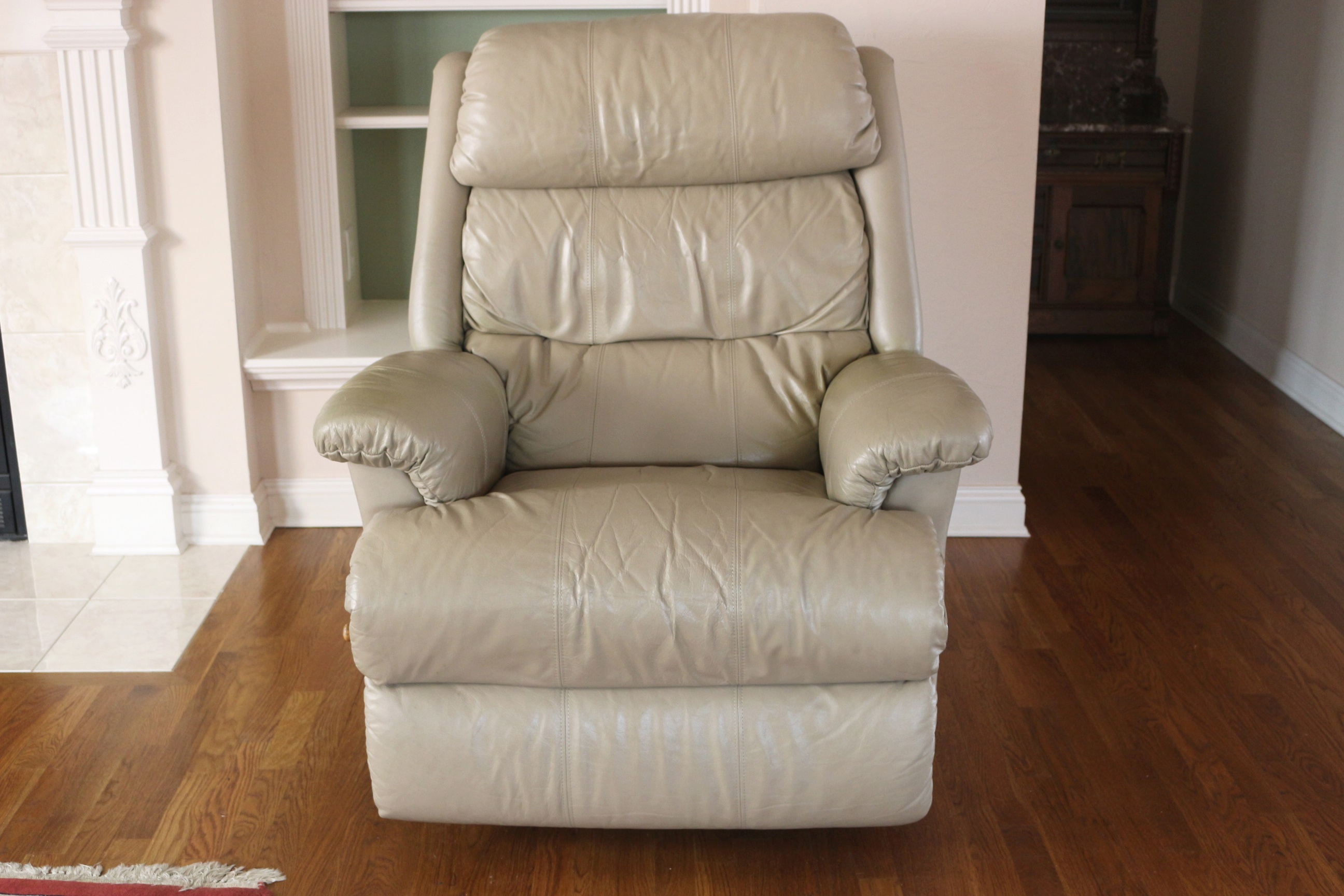 Lazy-Boy Leather Swivel Recliner