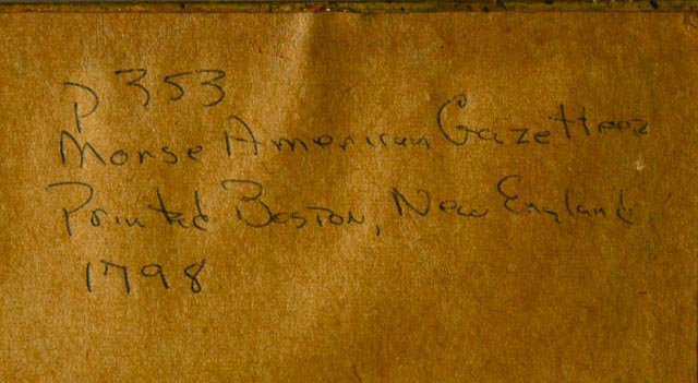 Original 1798 Map of the Northern United States