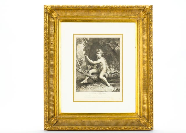 "St. Jean Baptiste" Simon Valee Restrike Engraving