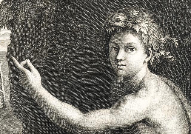 "St. Jean Baptiste" Simon Valee Restrike Engraving