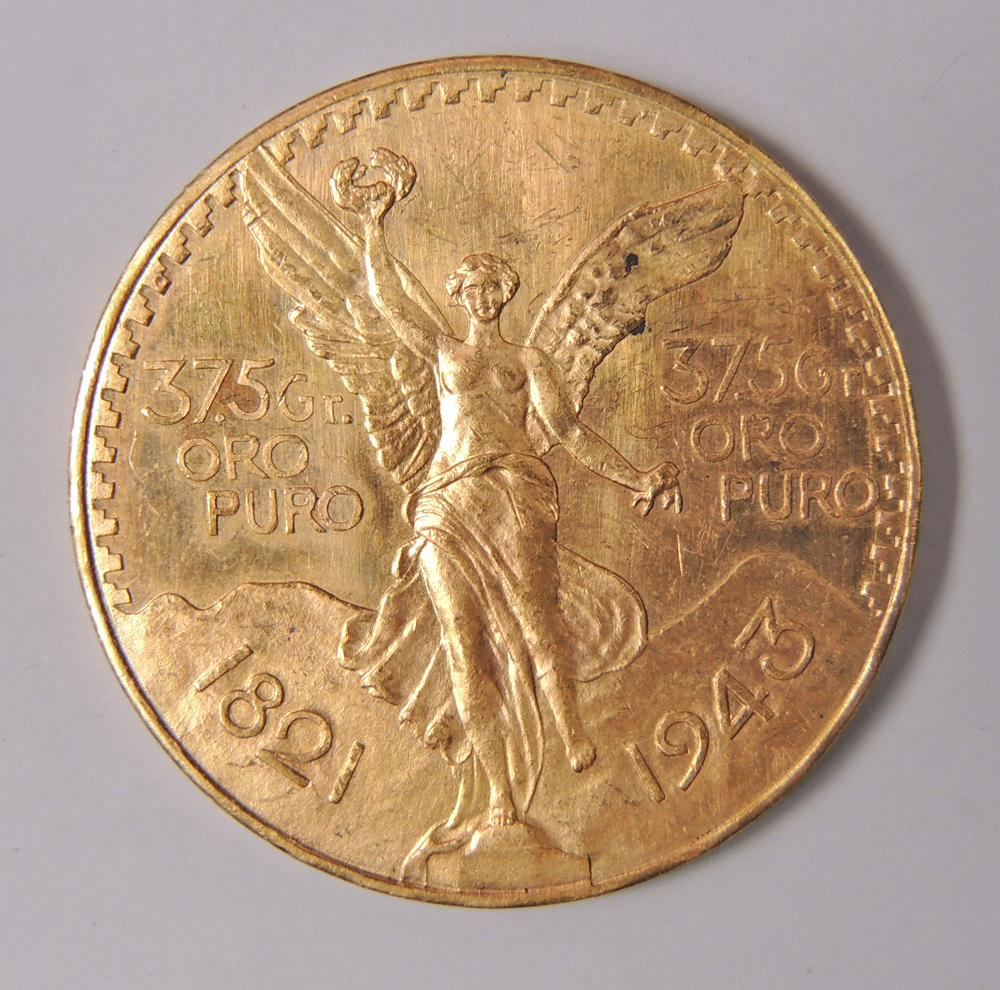 Gold Centenario 37.5 Gram Mexican Peso Coin