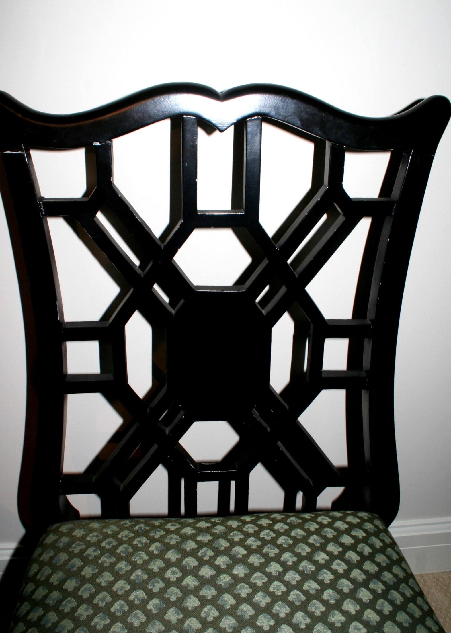 Chinese Chippendale Style Dining Room Chairs