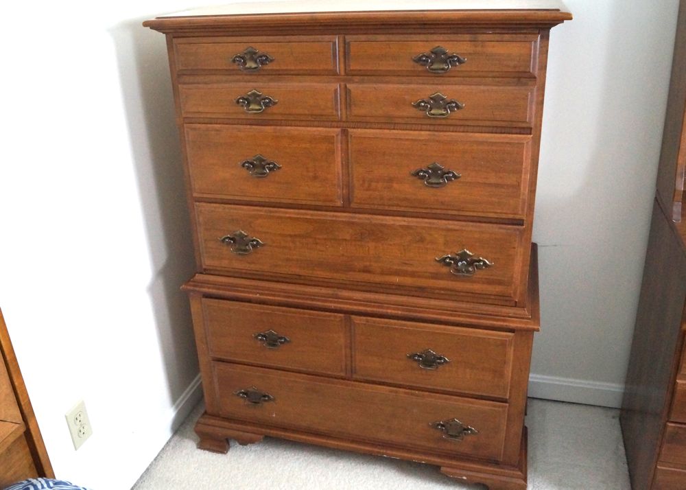 Young-Hinkle Maple House Five Drawer Chest on Chest