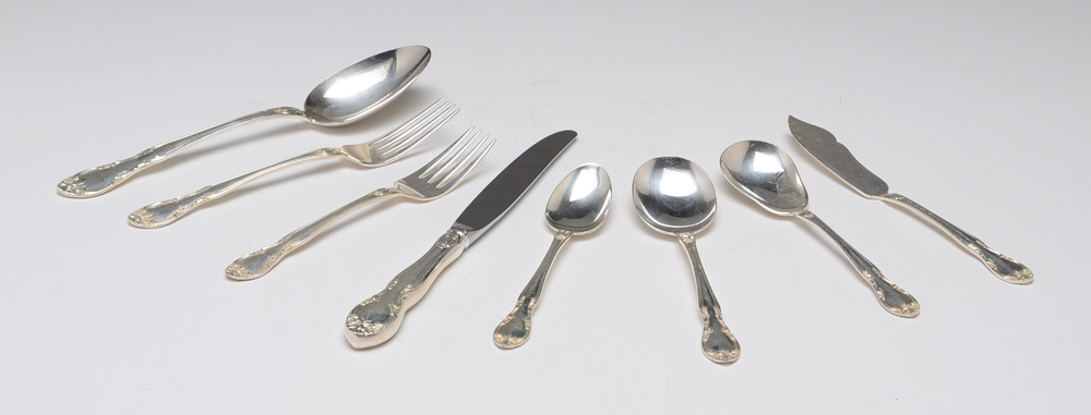 Gorham "New Elegance" Silverplate Flatware Set