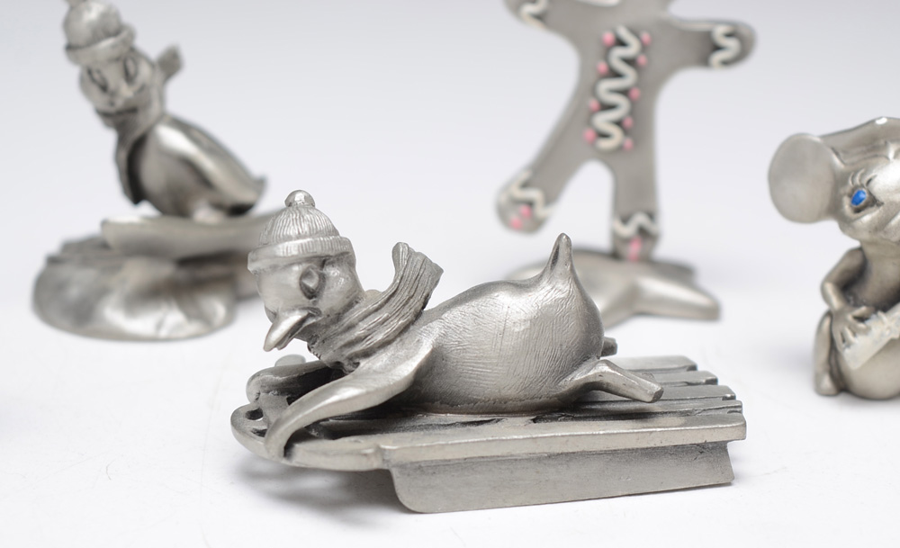 Hudson Pewter Holiday Figurines