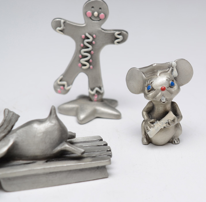 Hudson Pewter Holiday Figurines