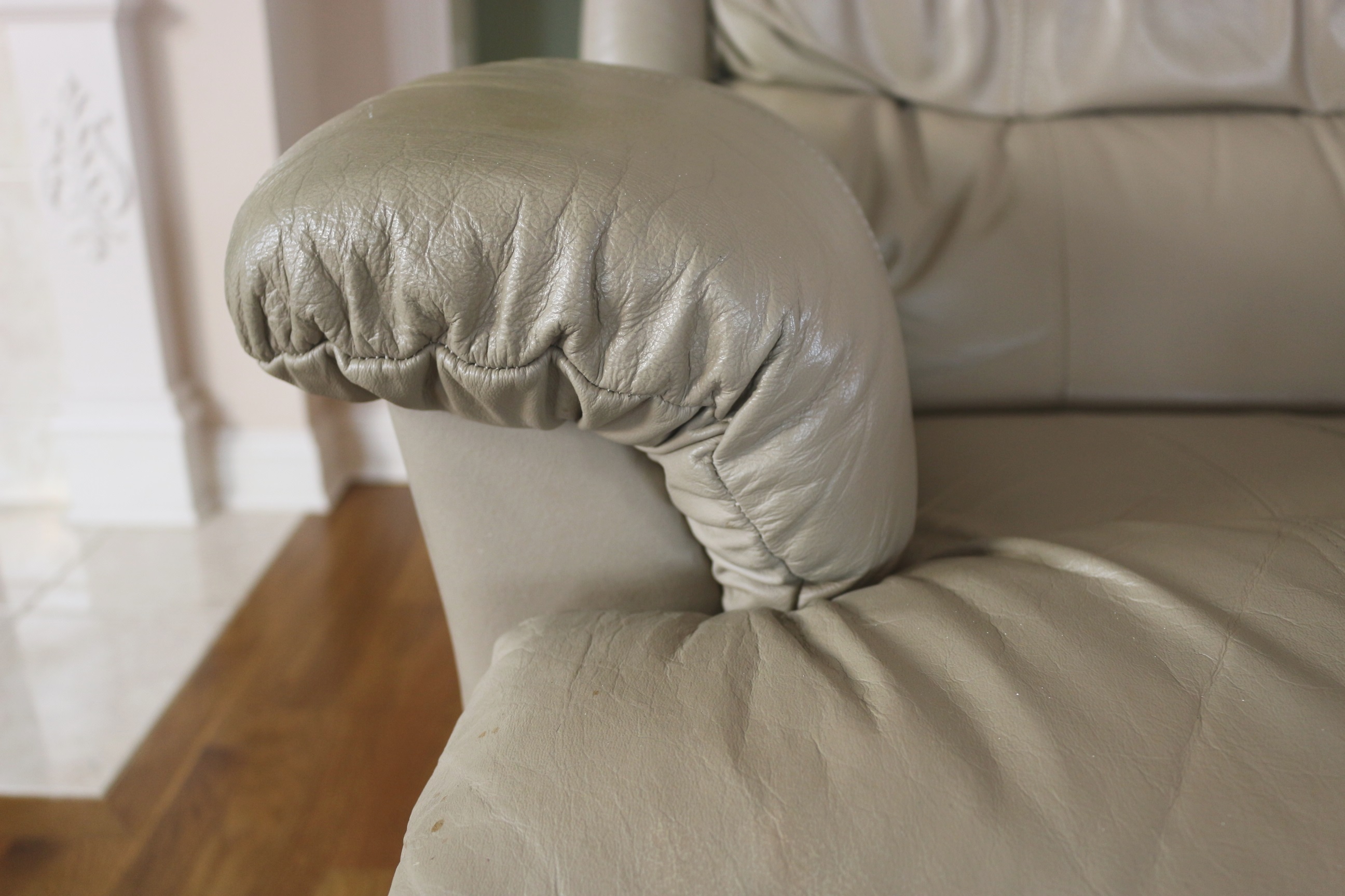 Lazy-Boy Leather Swivel Recliner