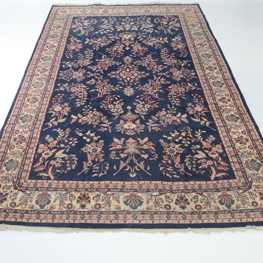 Large Kerman Style Hand Knotted Rug