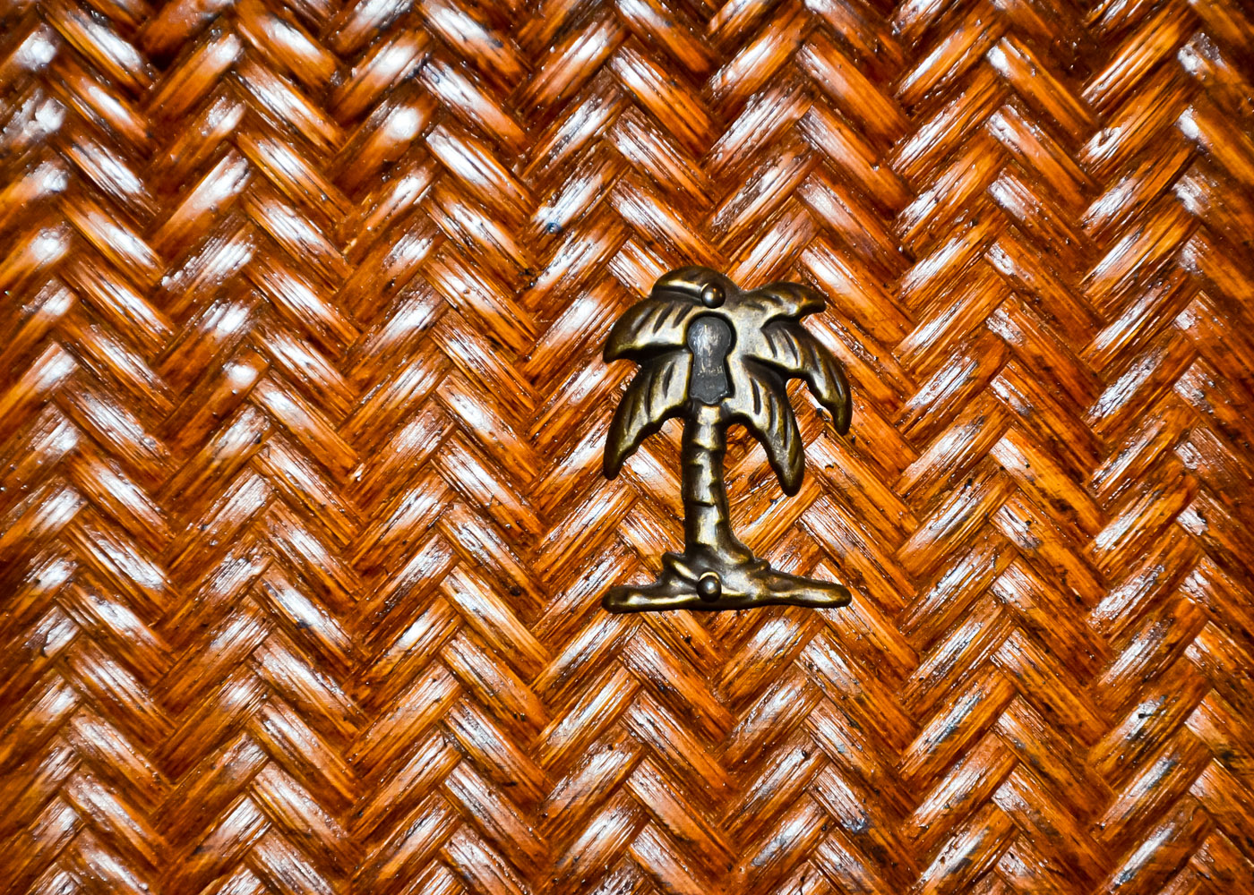 Pair of Lexington Tommy Bahama Wicker Front Dressers