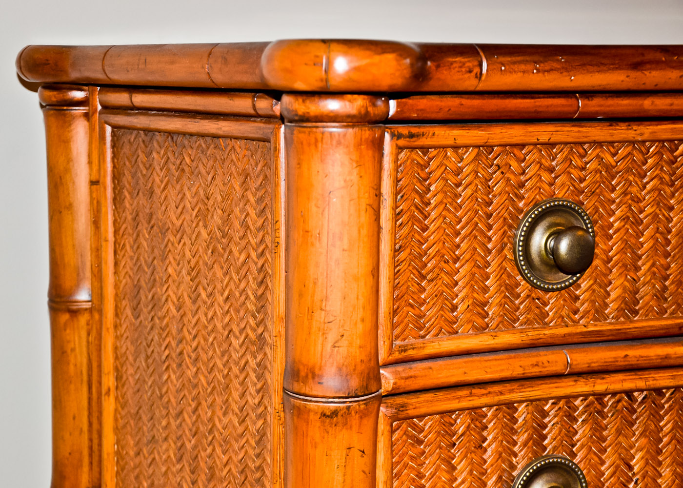 Pair of Lexington Tommy Bahama Wicker Front Dressers