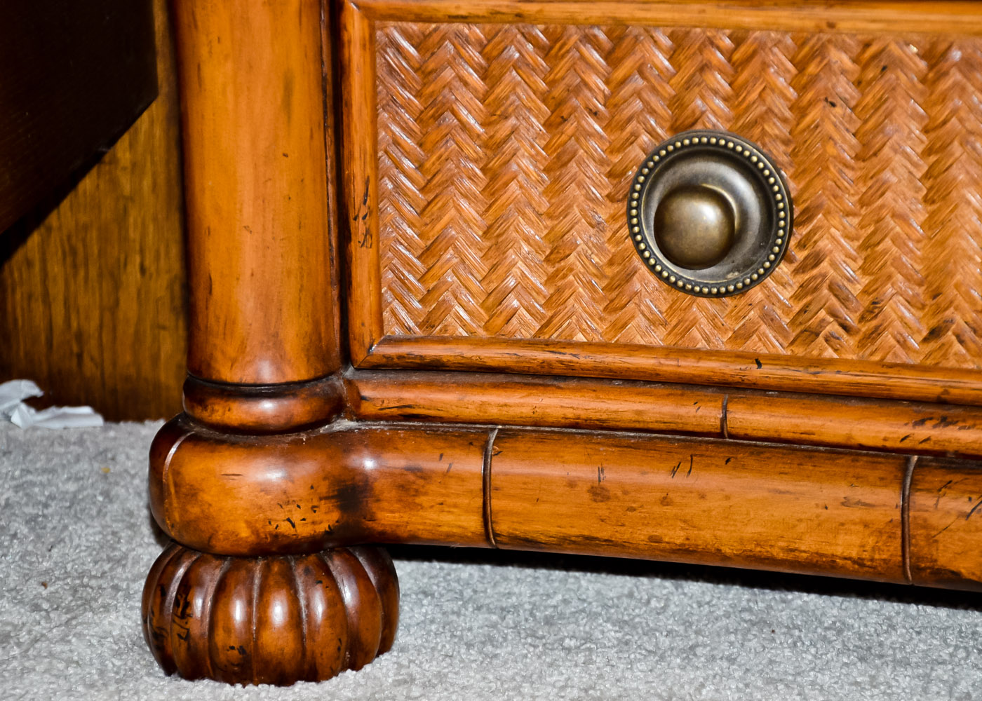 Pair of Lexington Tommy Bahama Wicker Front Dressers