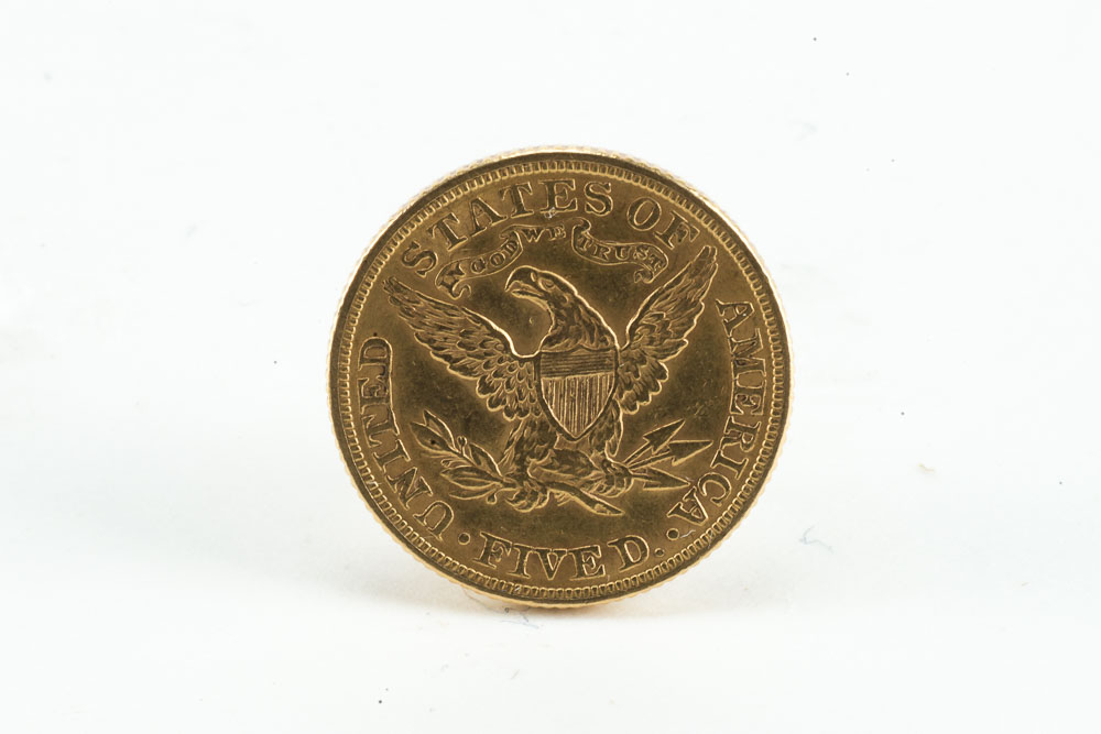 1881 Liberty Five Dollar Gold Coin