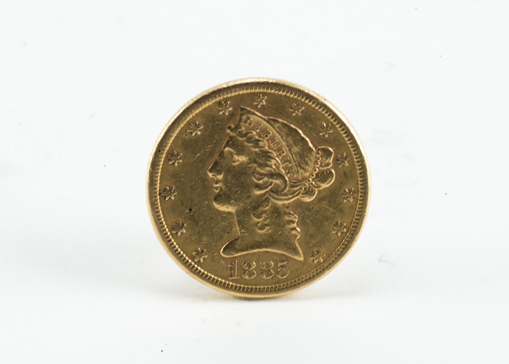 1885 Liberty Five Dollar Gold Coin