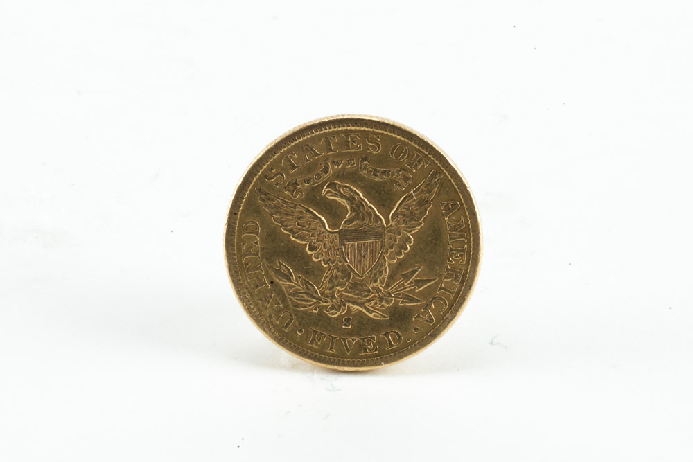 1885 Liberty Five Dollar Gold Coin