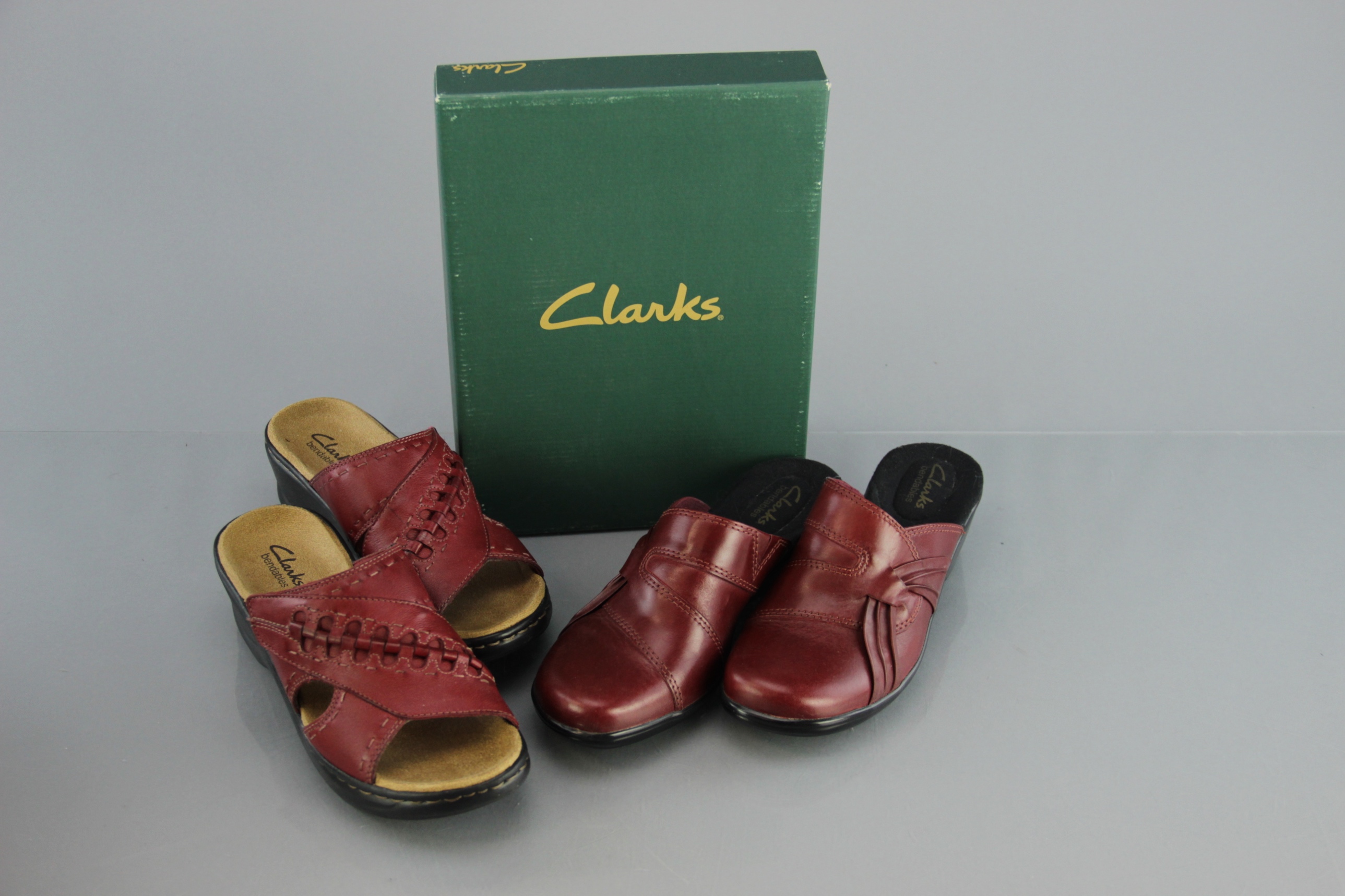 Two Pairs of Clarks "Bendables" Size 7 Women's Shoes