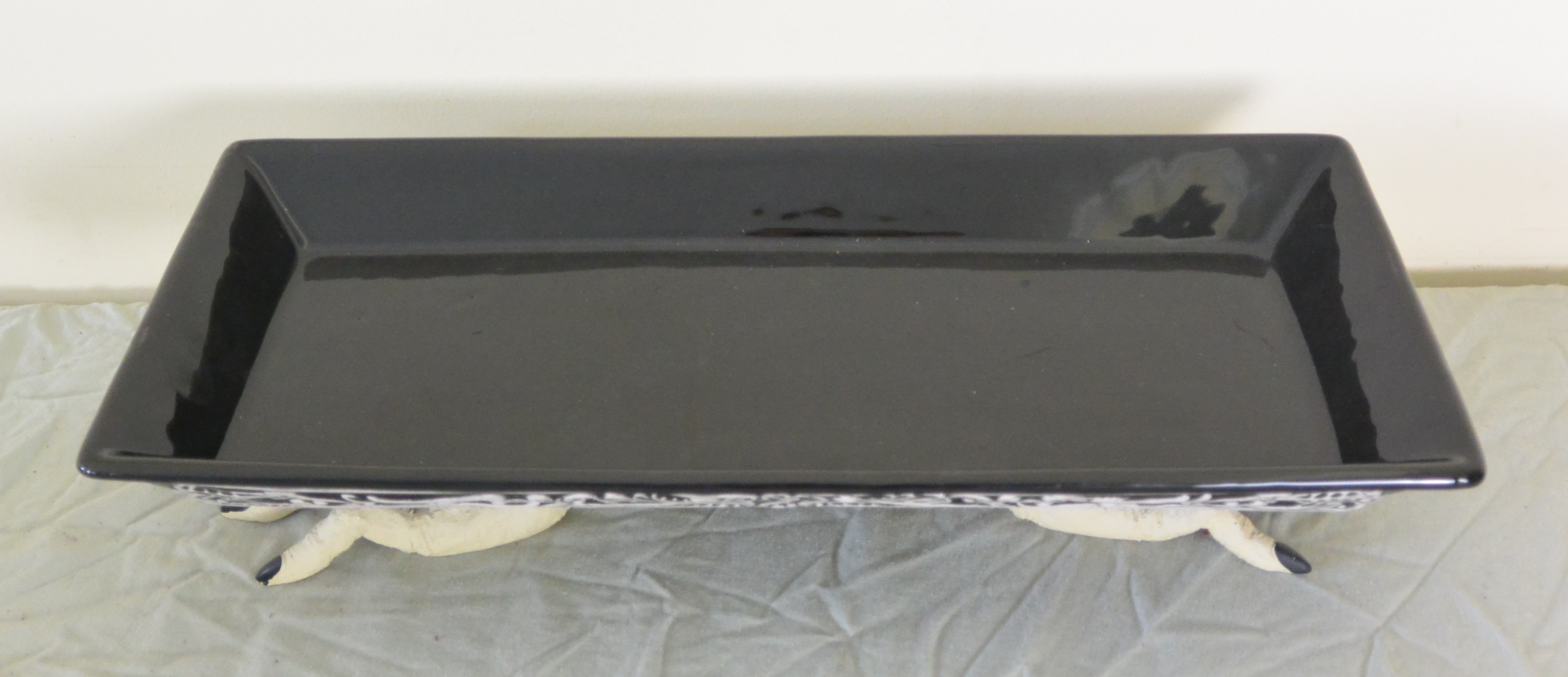 Hallween Spinning Screeching Brooms,  Witches Hand Platter & More