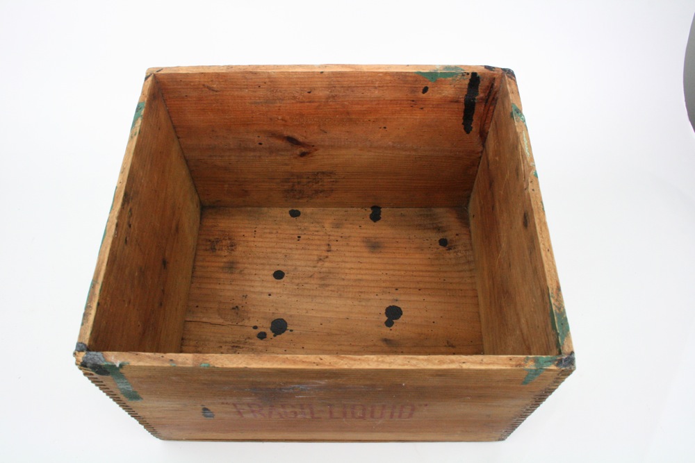 Vintage Wooden Advertising Boxes