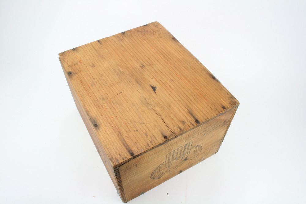 Vintage Wooden Advertising Boxes