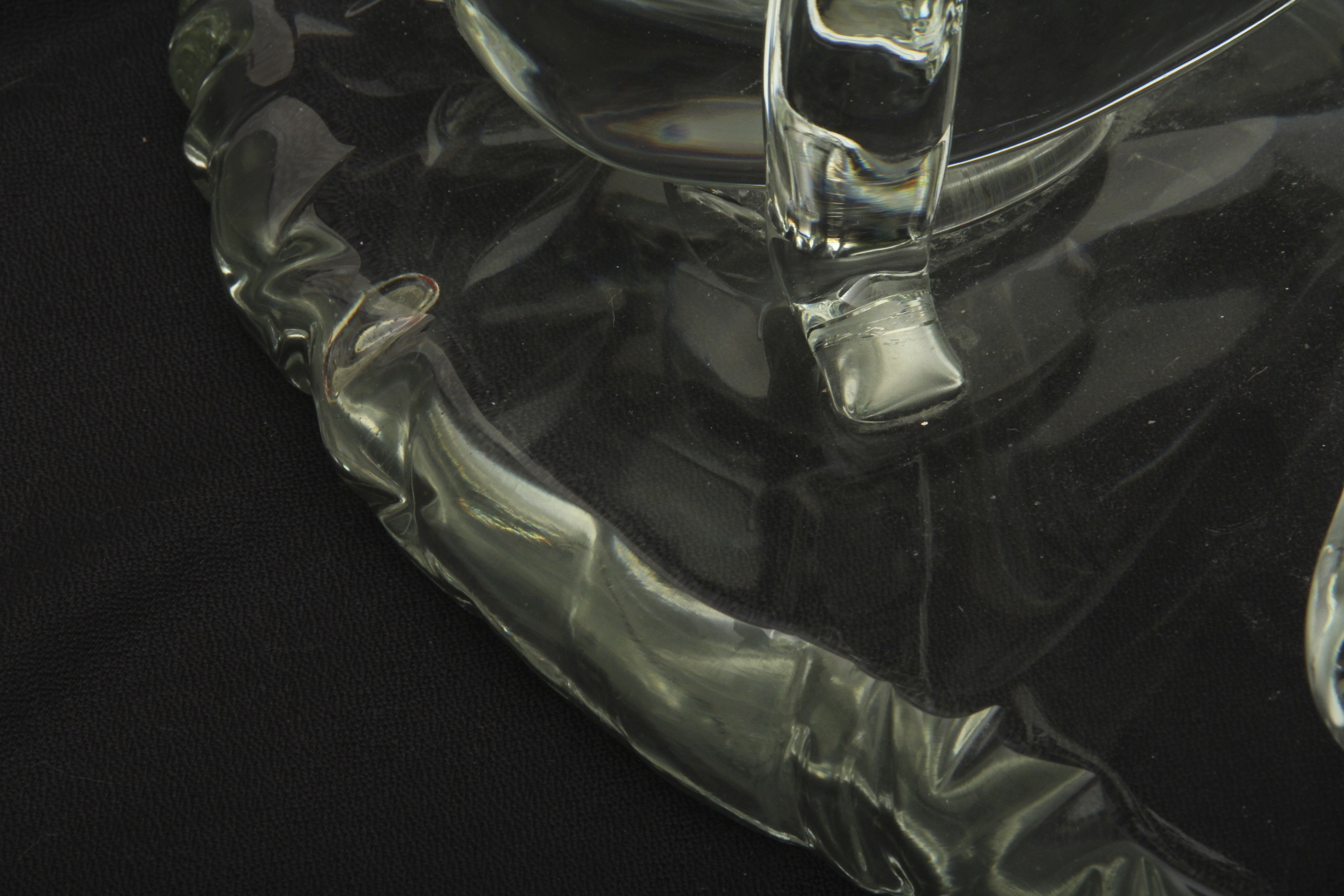 Glass Sculpture of a Man and Woman