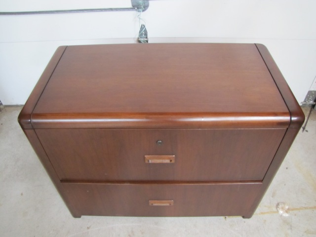Solid Wood Two Drawer File Cabinet