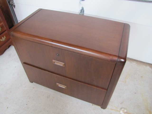 Solid Wood Two Drawer File Cabinet