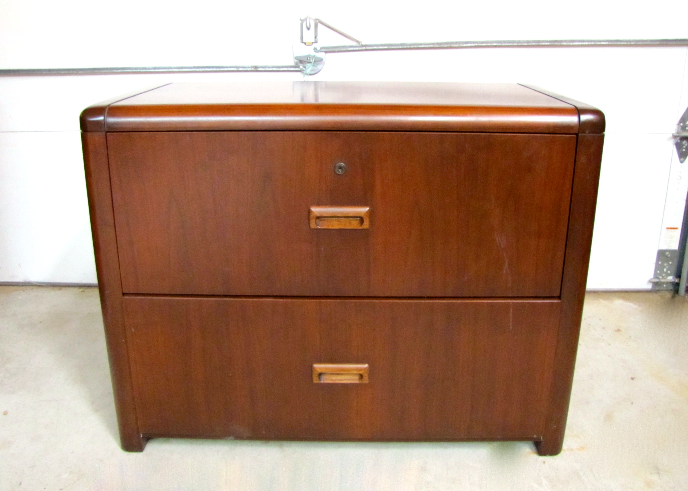 Solid Wood Two Drawer File Cabinet